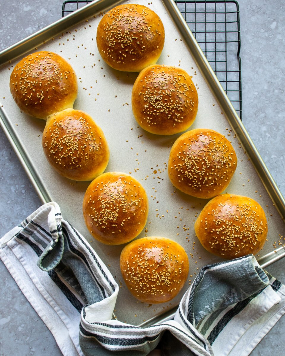 Homemade Soft Hamburger Buns | Blue Jean Chef - Meredith Laurence