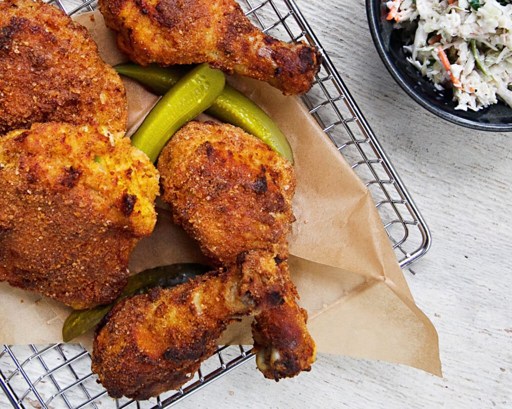 Pickle Brined Fried Chicken Blue Jean Chef Meredith Laurence pickle-brined-fried-chicken-blue-jean-chef-meredith-laurence