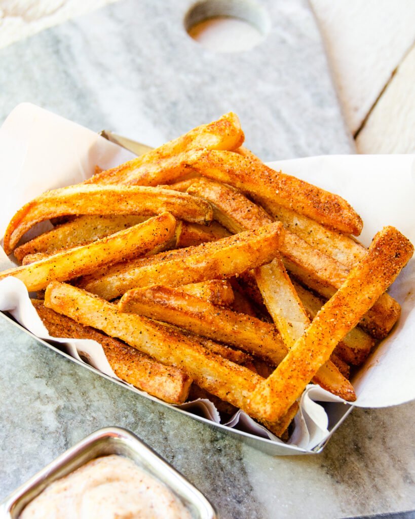 Cajun Sweet Potato Fries in the Air Fryer - Searching for Spice