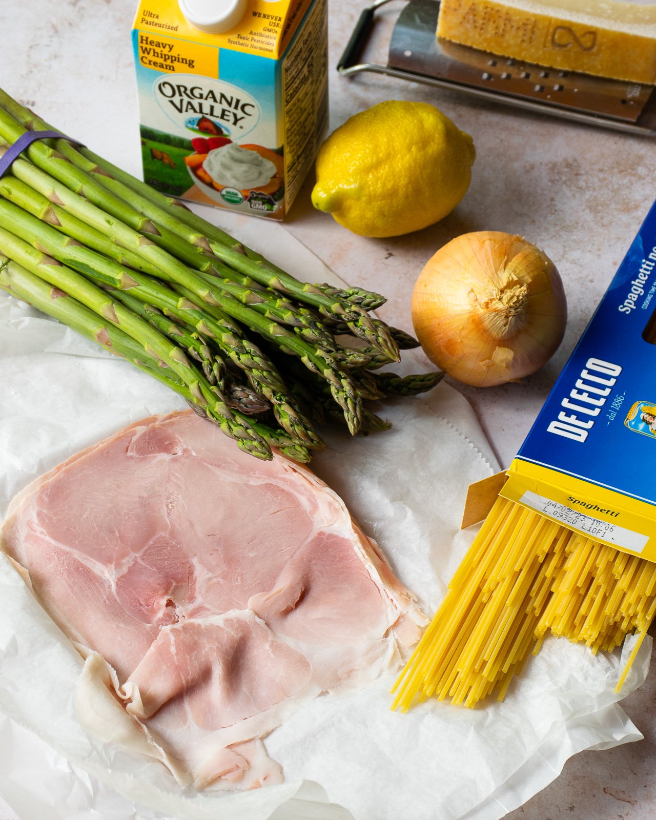 Creamy Ham and Asparagus Pasta Blue Jean Chef Meredith Laurence
