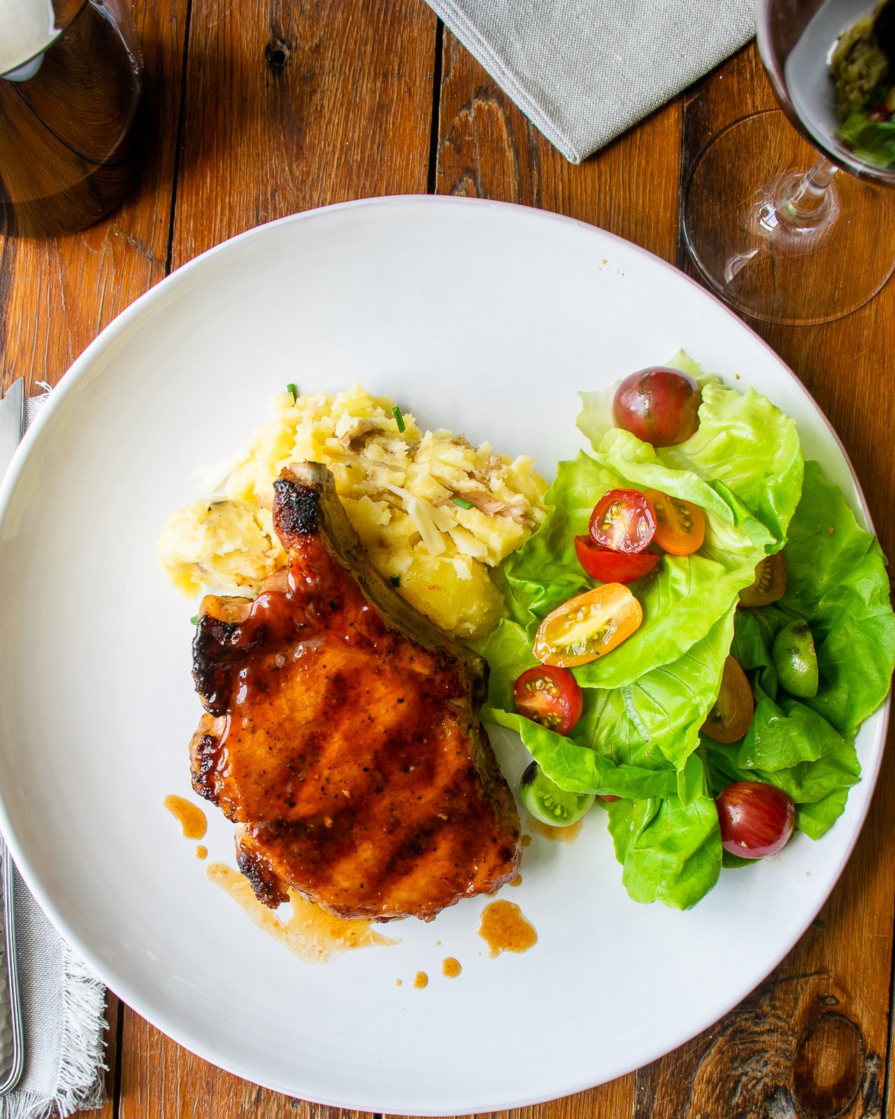 Honey BBQ Pork Chops Blue Jean Chef Meredith Laurence