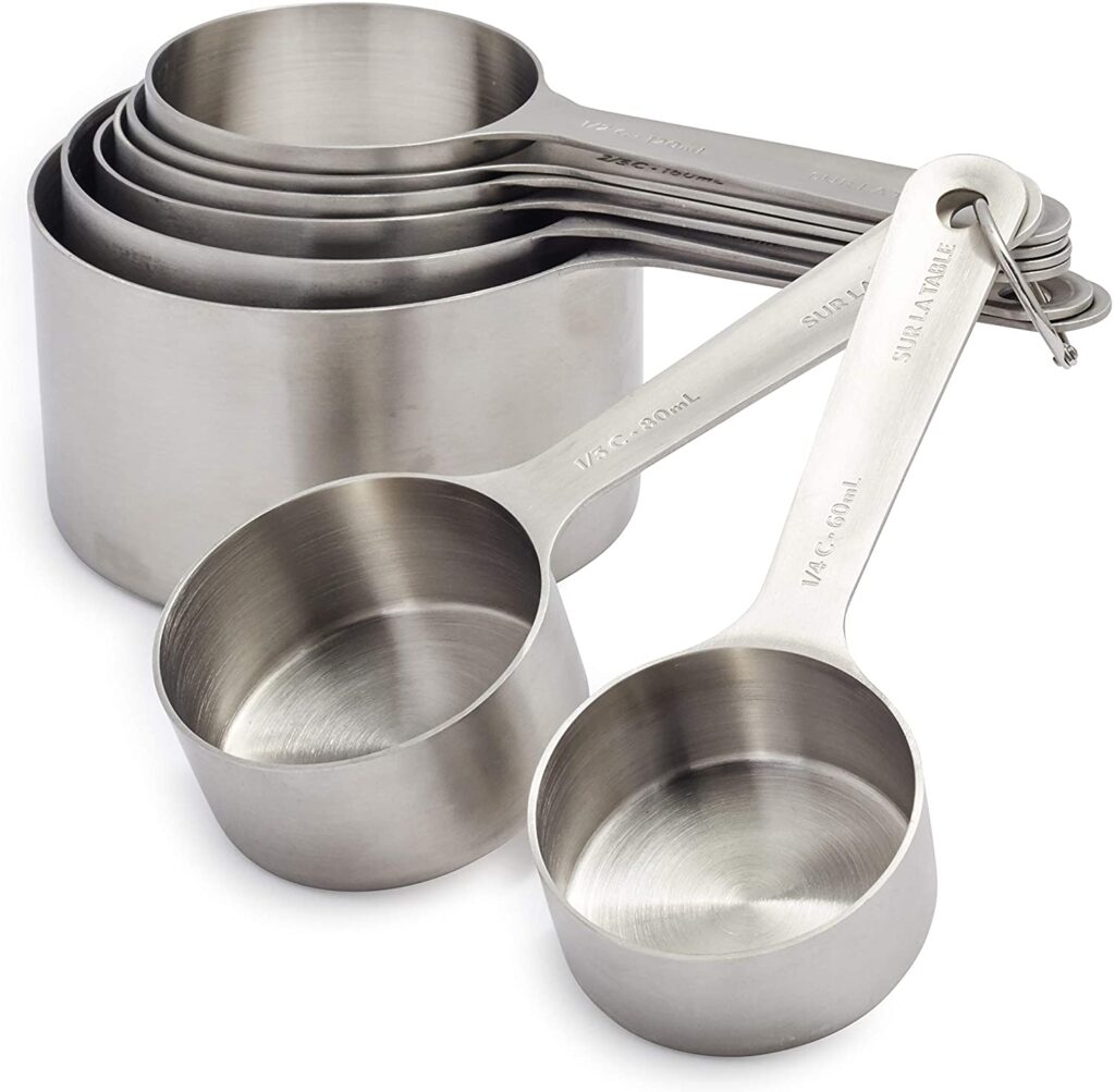 1/16 Cup(1 Tbsp | 15 ml |15 cc| 0.5 oz) Measuring Cup, Stainless Steel Measuring Cups, Single Metal Measuring Cup, Kitchen Gadgets for Cooking