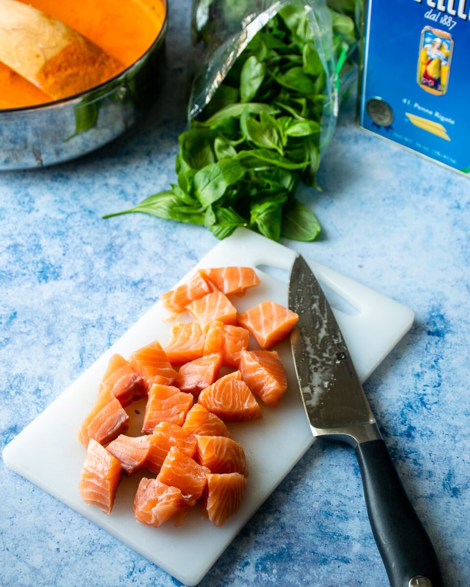 Salmon Penne alla Vodka Blue Jean Chef Meredith Laurence