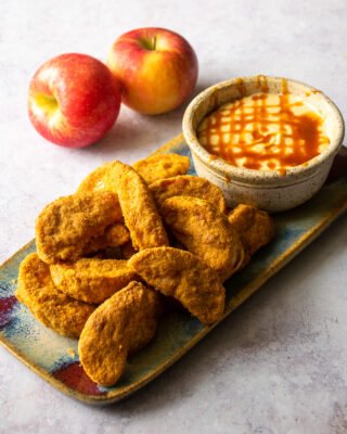 Apple Fries with Caramel Cream Dip