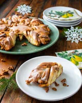 Star Bread with Rum Glaze