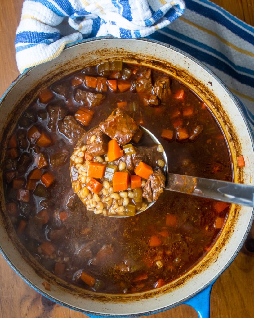 Beef Barley Soup - Jo Cooks