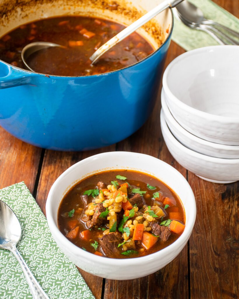 Beef And Barley Soup - Jehan Can Cook