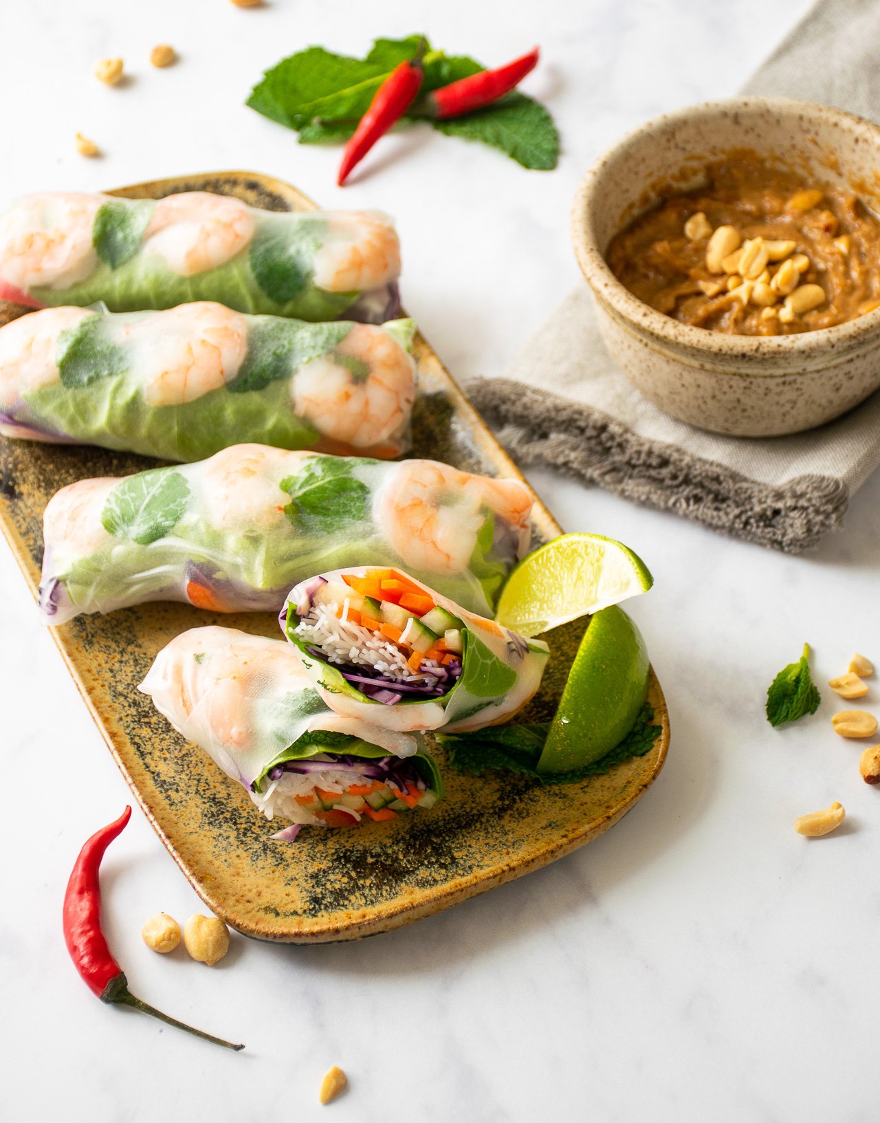 Fresh Vietnamese Spring Rolls - Easy Appetizers