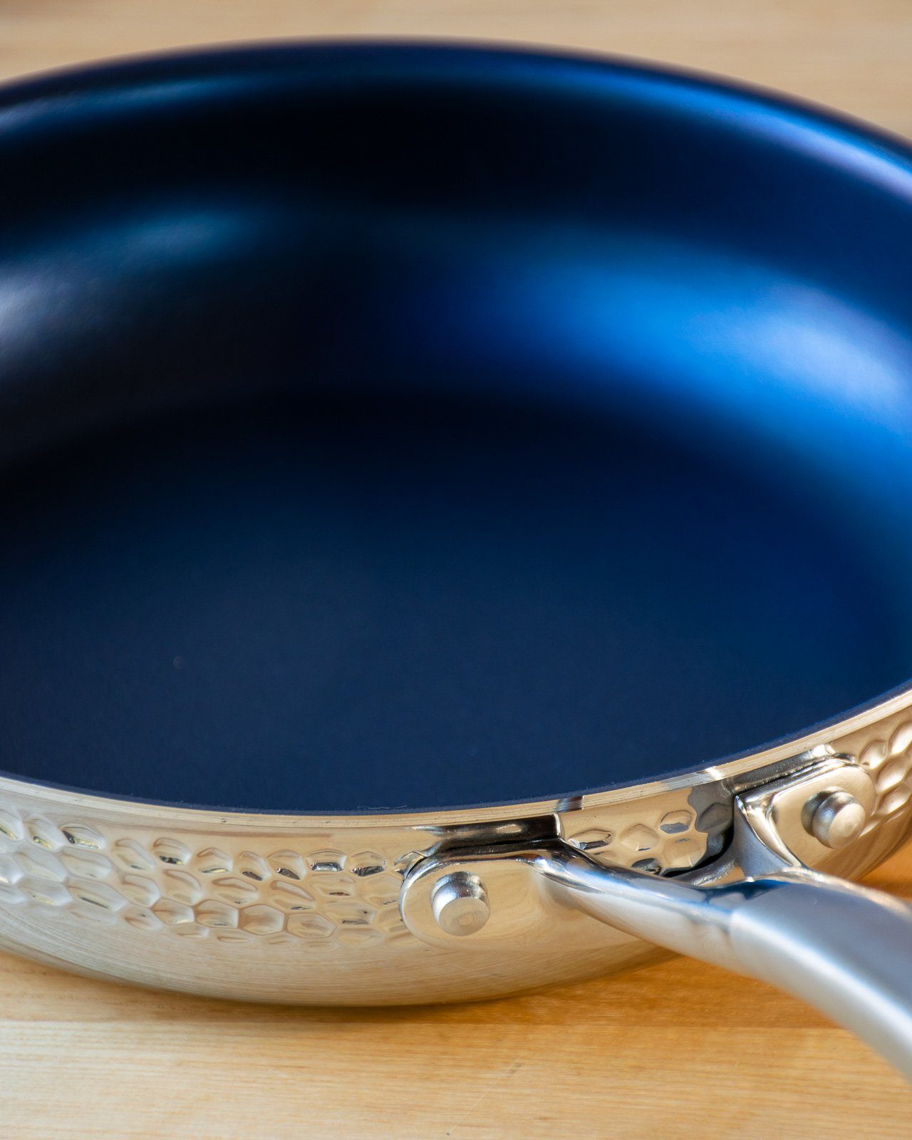 Biltmore Chef Series 3-Piece Ceramic Nonstick Aluminum Frying Pan Set in Blue