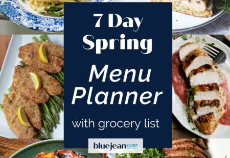 7-Day Menu Planner: Spring
