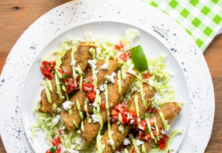 Chicken and Green Chili Taquitos