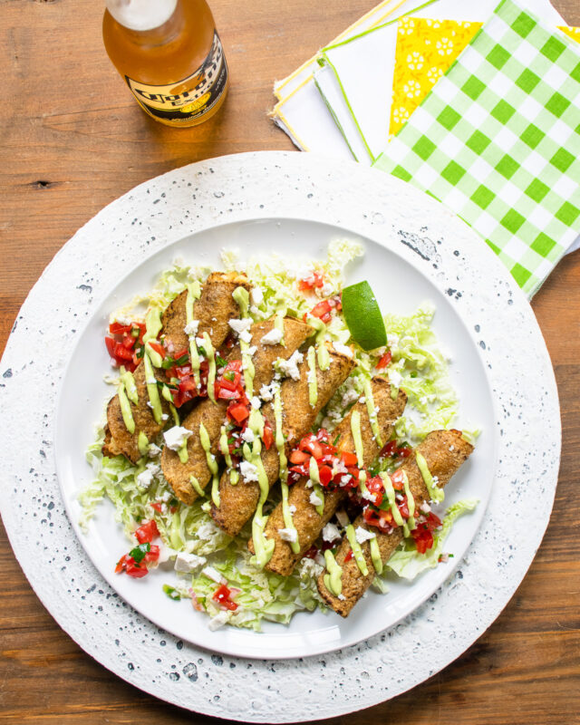 Chicken and Green Chili Taquitos
