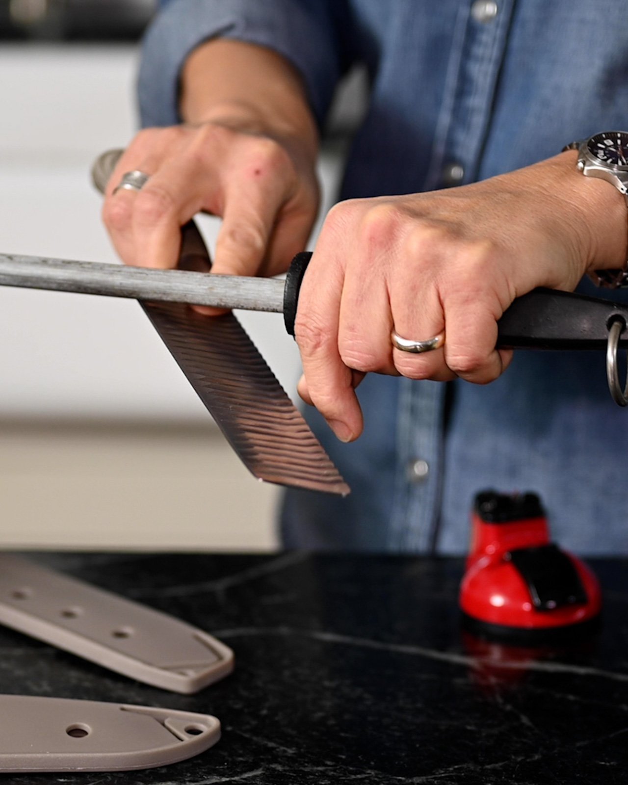 How to Use a Nakiri Knife Blue Jean Chef Meredith Laurence