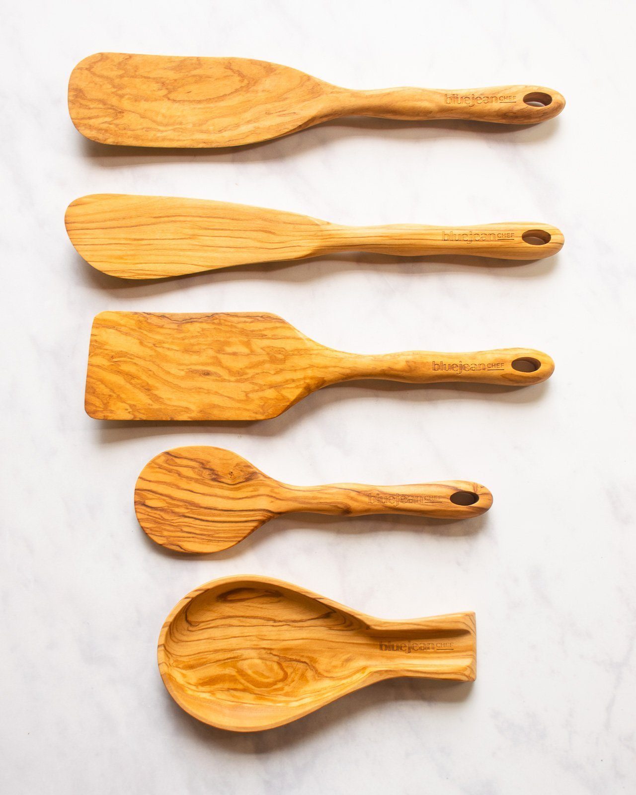 5 Piece Wooden Kitchen Utensils Set - Sustainability Meets Versatility
