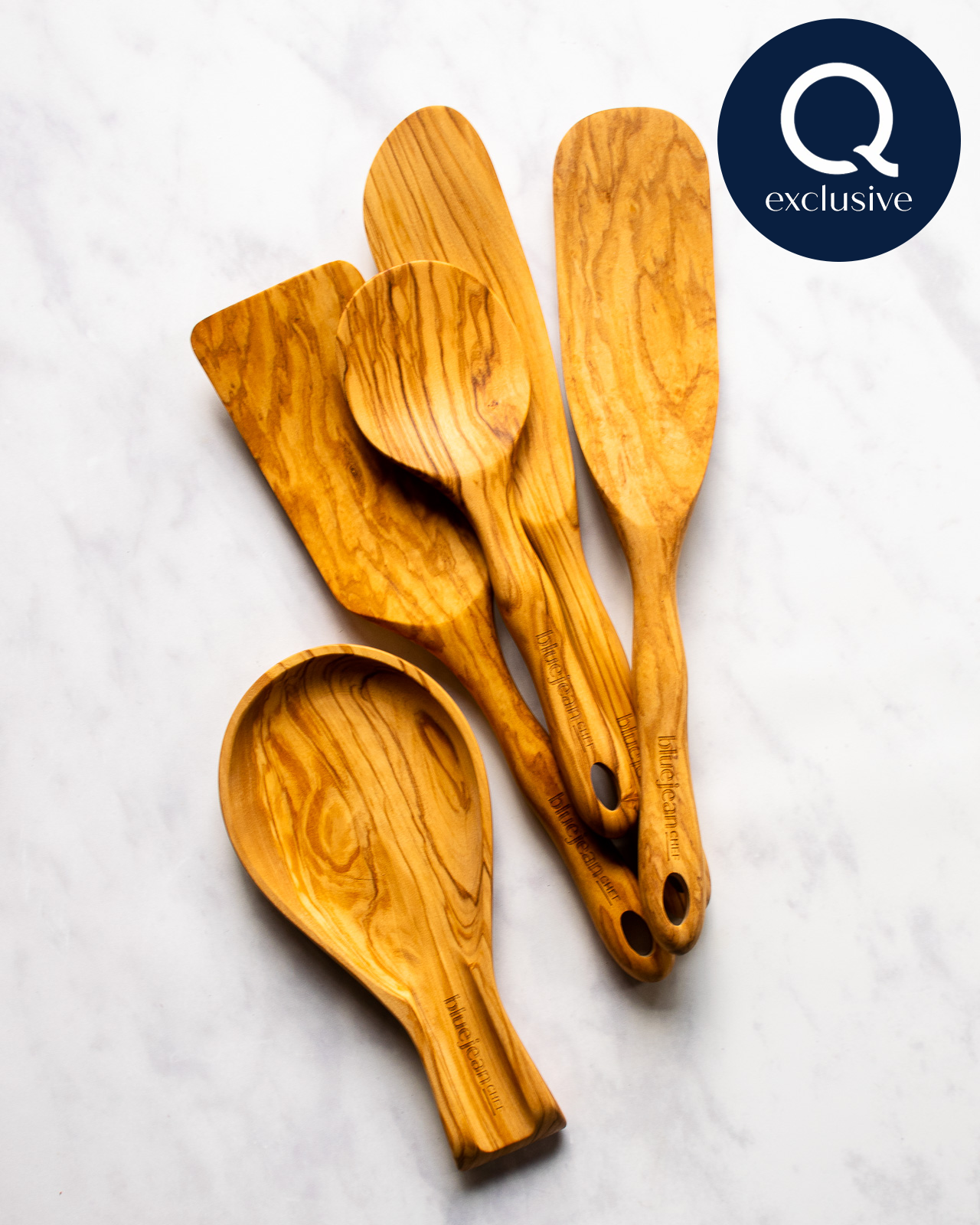 Olive Wood Spoon Rest - Whisk