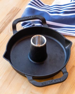 Blue Jean Chef® Hammered Cast Iron Vertical Roaster