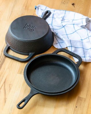 Blue Jean Chef® 3-Quart Hammered Cast Iron Combo Cooker