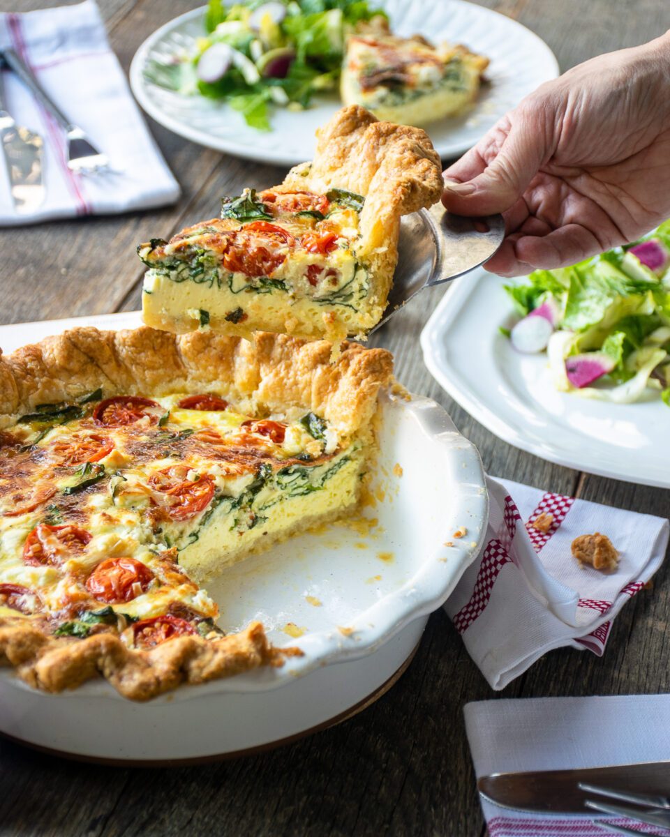 Quiche Florentine Blue Jean Chef Meredith Laurence