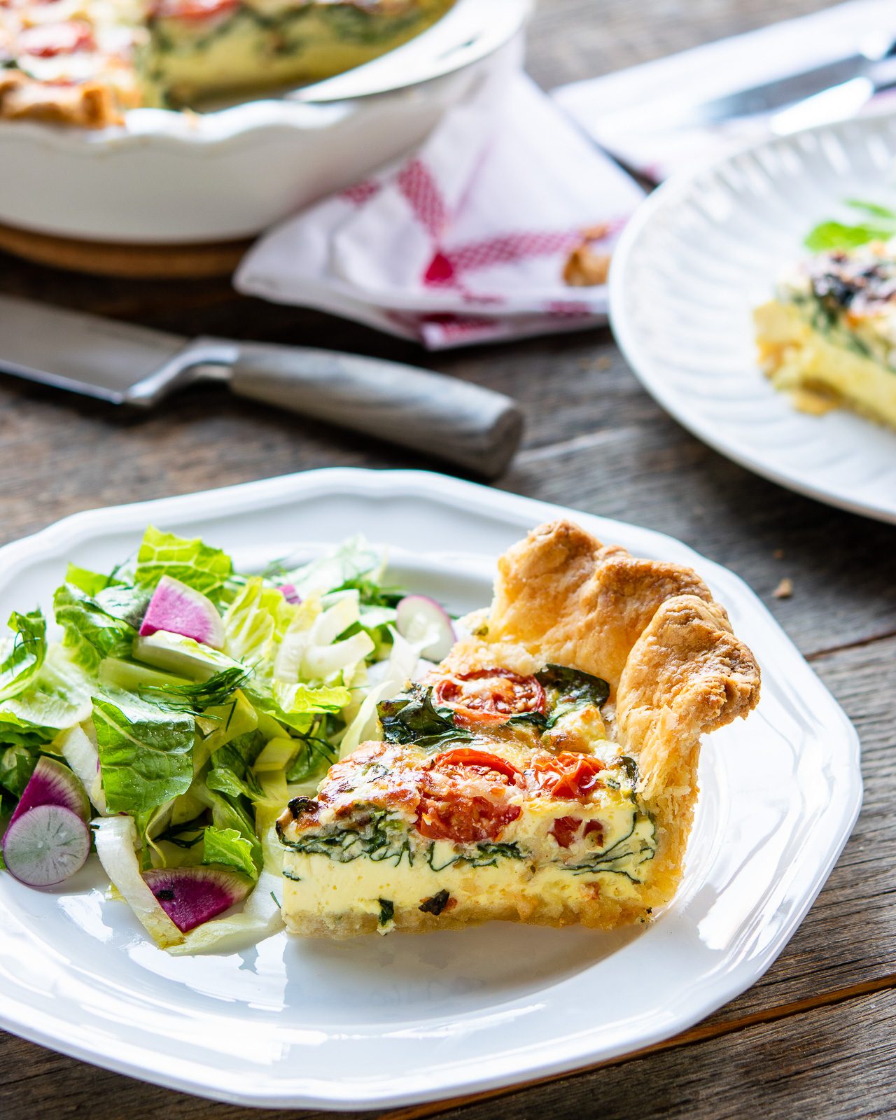 Quiche Florentine Blue Jean Chef Meredith Laurence