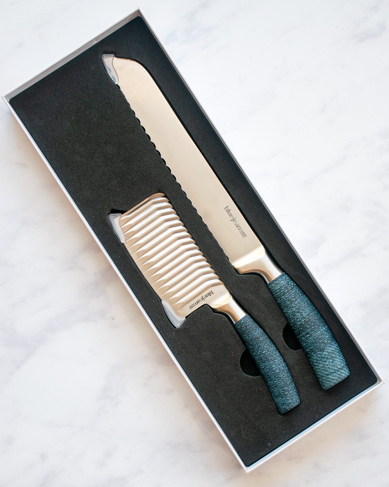 Chef Maeve 7 Piece Knife Set in Blue