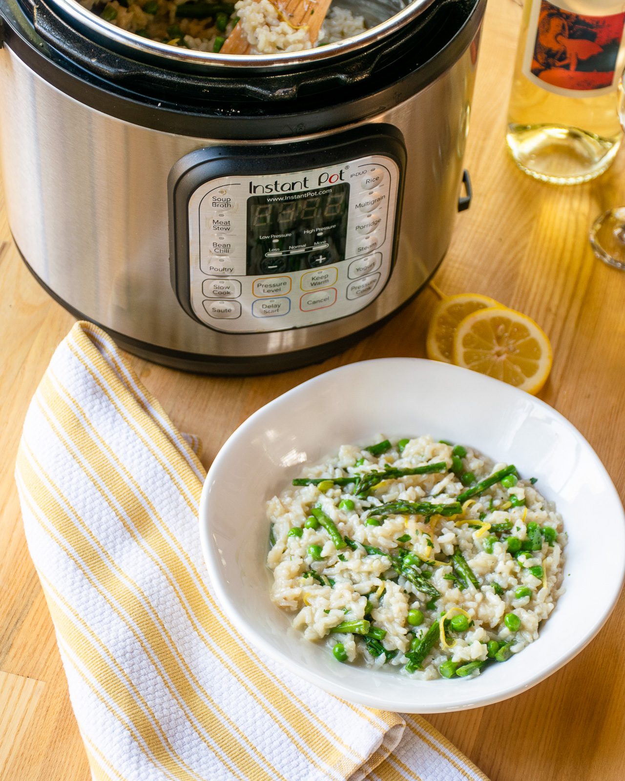 Risotto with Asparagus and Peas Blue Jean Chef Meredith Laurence