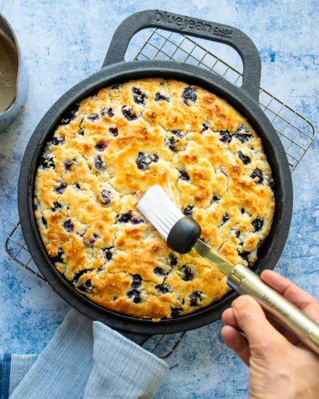 Blueberry Skillet Biscuit Blue Jean Chef Meredith Laurence