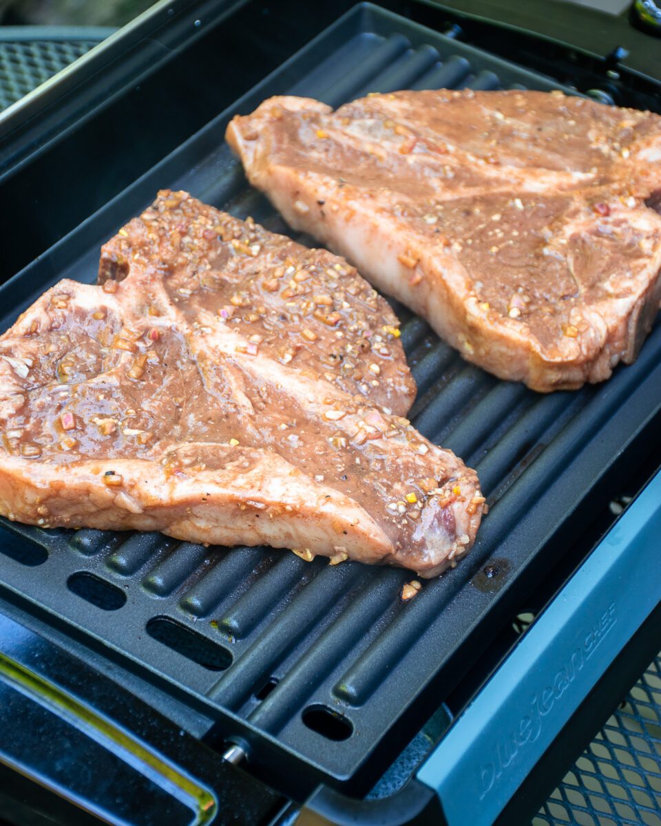 Whiskey Marinated TBone or Porterhouse Steak Blue Jean Chef Meredith Laurence