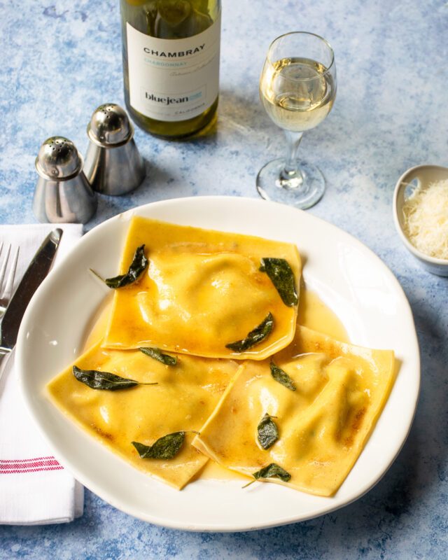 Butternut Squash Ravioli with Brown Butter