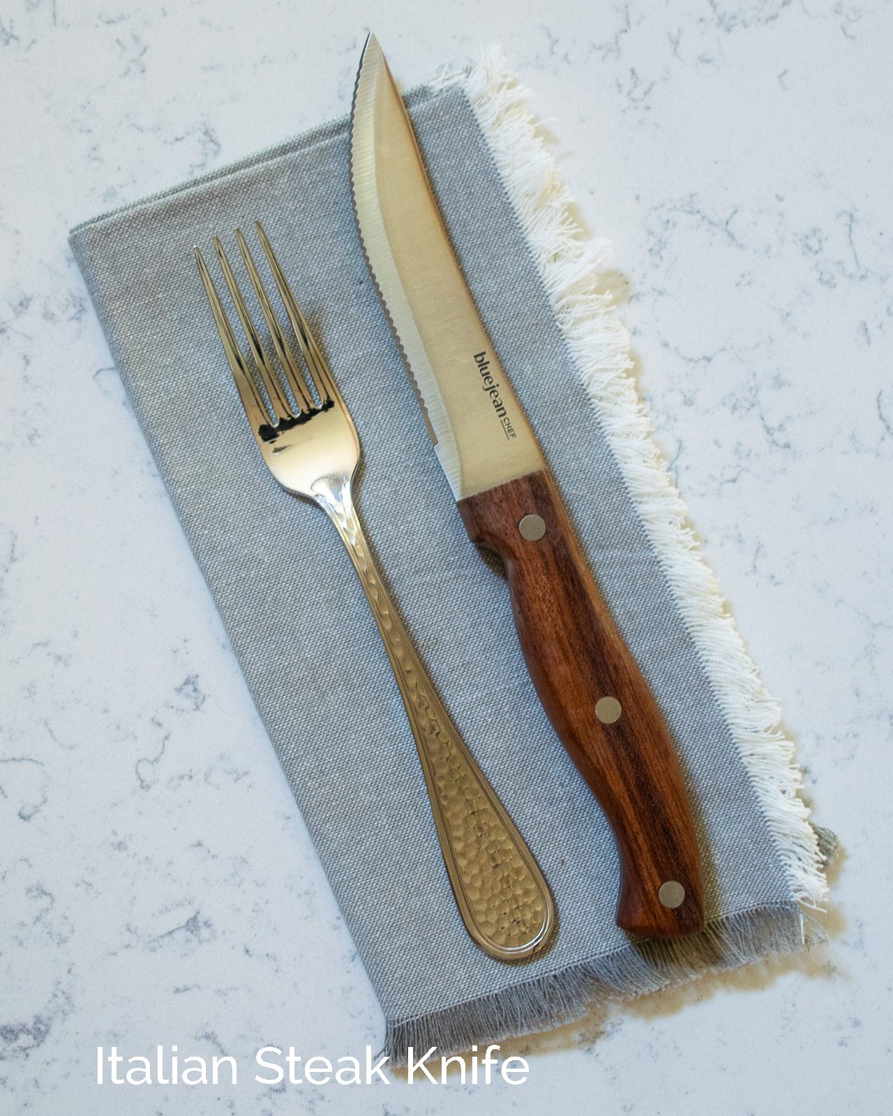 Set of 6 Steak Knives - Tenartis Made in Italy