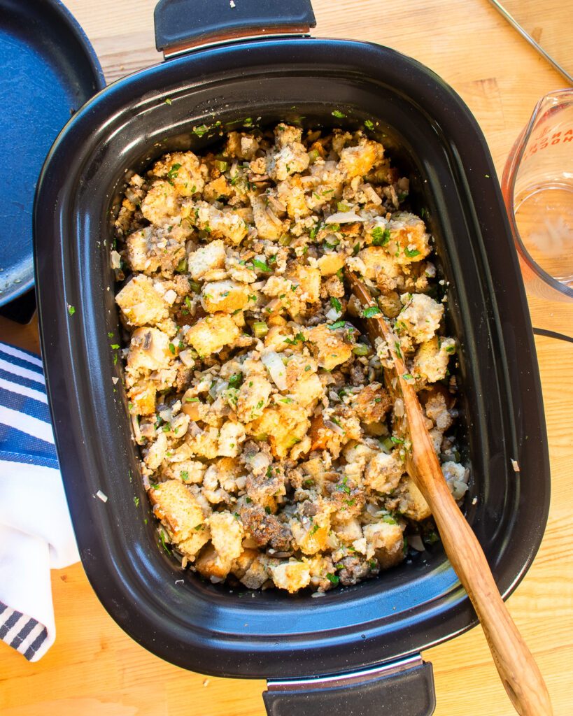 Slow Cooker Thanksgiving Stuffing | Blue Jean Chef - Meredith Laurence