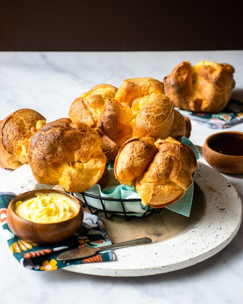 Golden Popover Mix and Standard Popover Pan Set