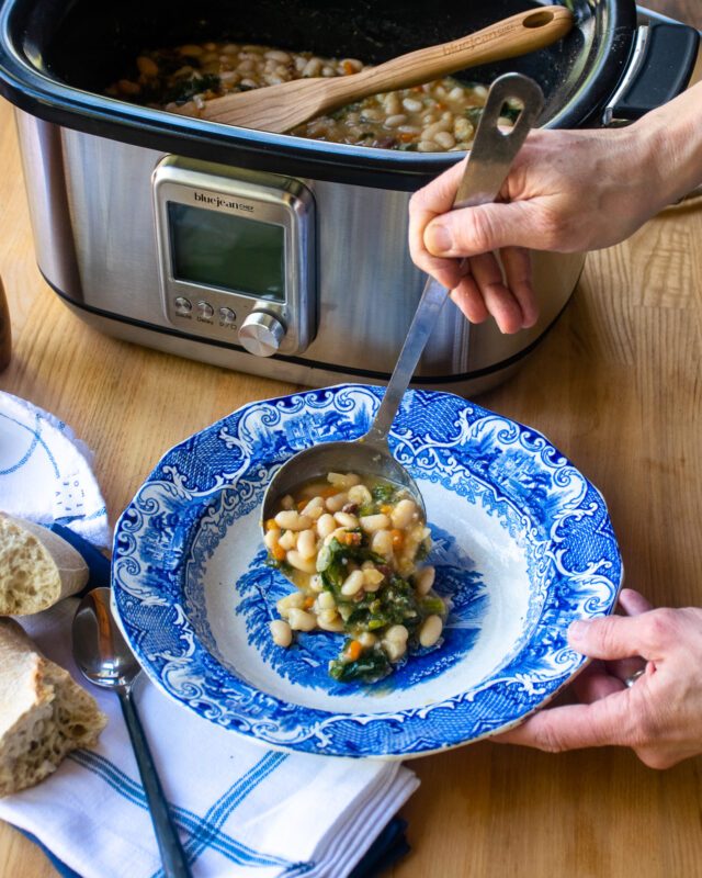 Slow Cooker Creamy White Beans Blue Jean Chef Meredith Laurence