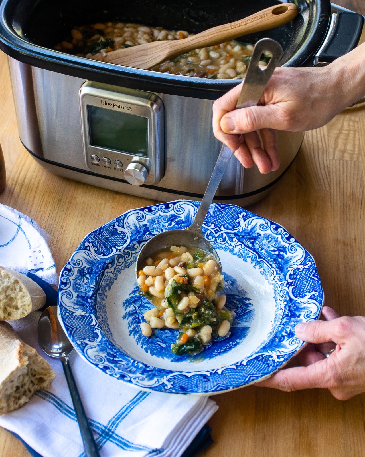 Slow Cooker Creamy White Beans Blue Jean Chef Meredith Laurence