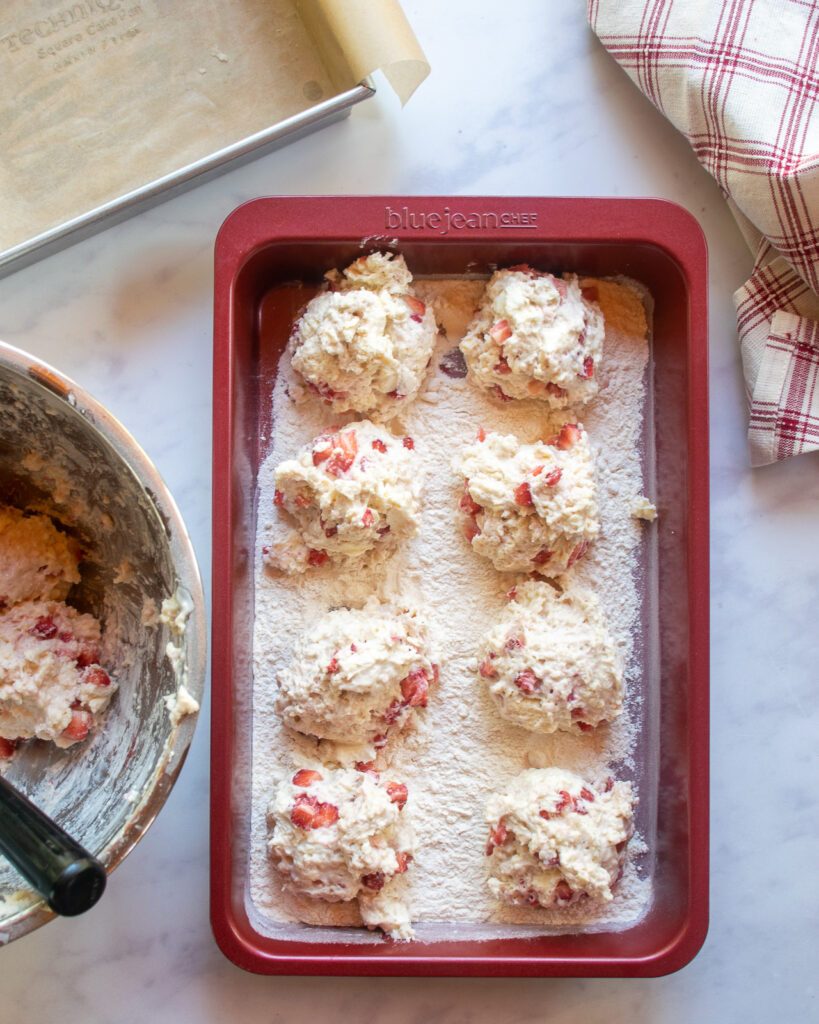 Strawberries and Cream Buttermilk Biscuits