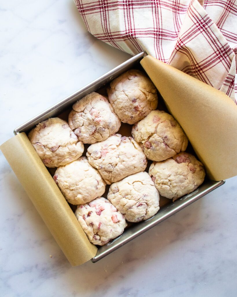 Strawberries and Cream Buttermilk Biscuits