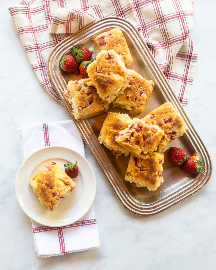 Strawberries and Cream Buttermilk Biscuits