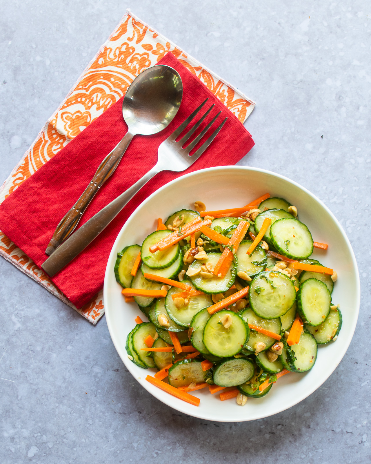 Asian Cucumber Salad Blue Jean Chef Meredith Laurence