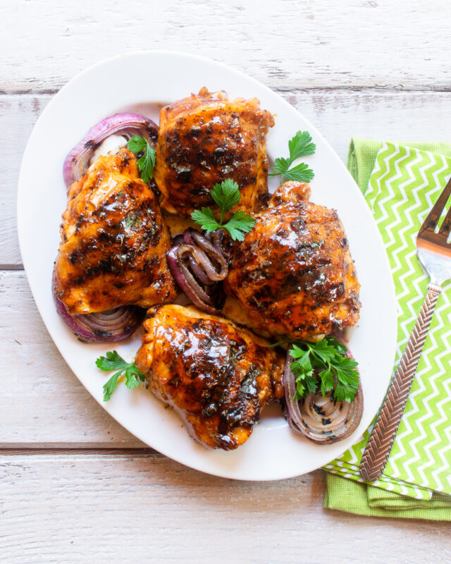 Easy Grilled Chicken Thighs