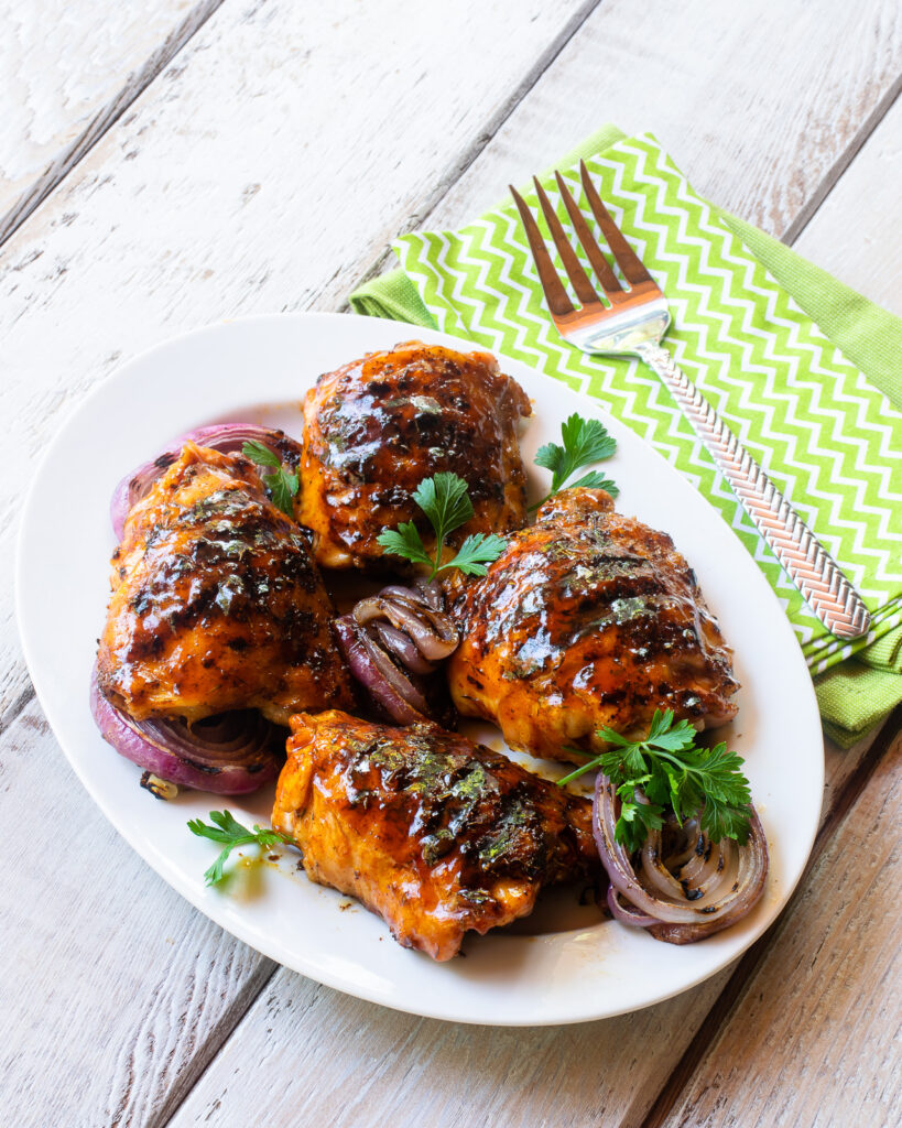 Grilled Chicken Thighs –