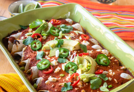 Black Bean and Corn Enchiladas