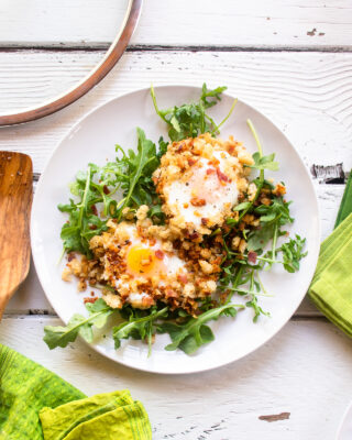Crispy Eggs in Bacon Breadcrumbs