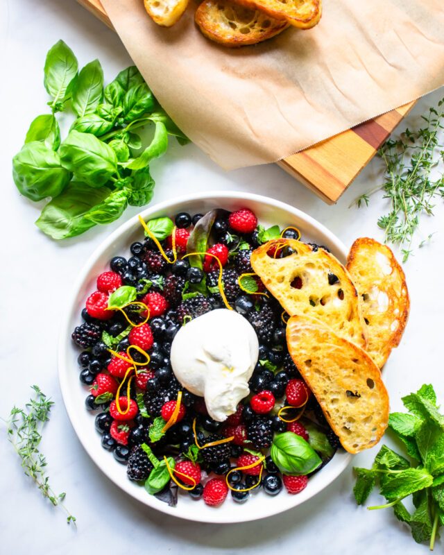 Burrata and Berry Appetizer